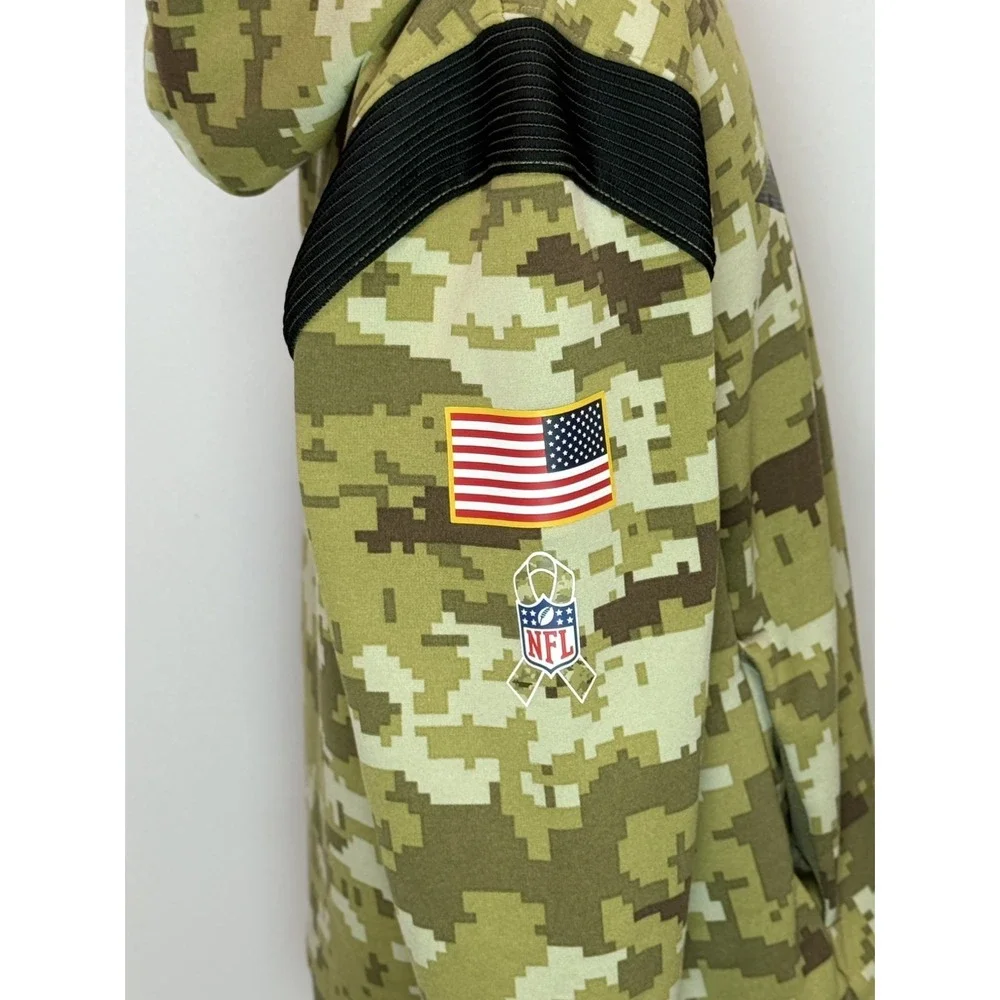 Nike Dallas Cowboys Salute To Service Green Camo Dri-Fit Hoodie Youth Medium